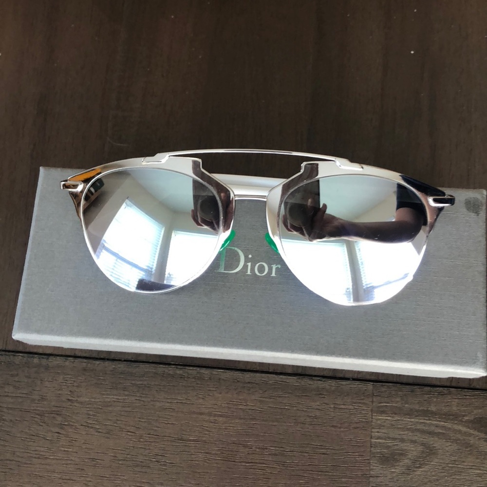 Dior Silver Reflected Sunglasses